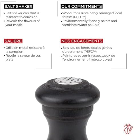 Peugeot 22587 Bistro 3-12-Inch Salt Mill Chocolate
