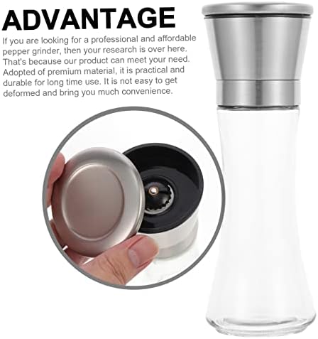 Easy Pepper grinder for Home 2PCS Refillable Salt Pepper Set