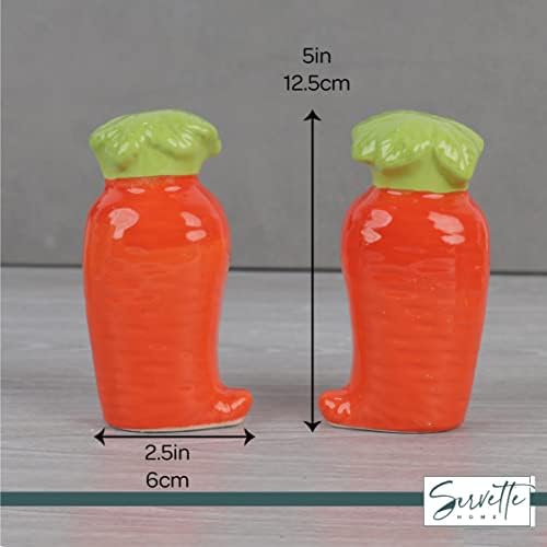 Novelty Ceramic Vegetable Salt Pepper Shakers Set