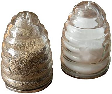 Elegant Beehive Salt Pepper Shakers Set