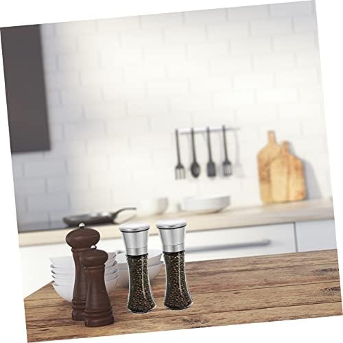 Easy Pepper grinder for Home 2PCS Refillable Salt Pepper Set