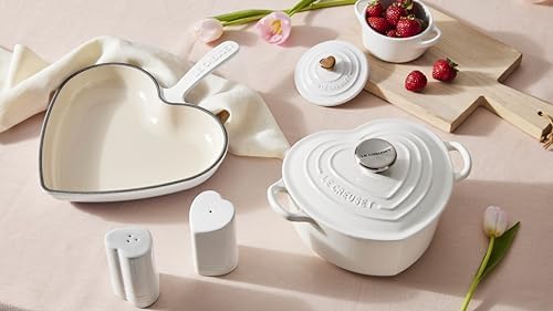 Le Creusage Heart Shaped Salt Pepper Shakers