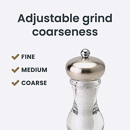 Perfect 7 Stainless Steel Salt Mill for Cooking Grilling and More