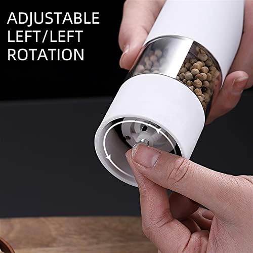 LEIXIUS Electric Salt and Pepper Mill Shaker with LED Light