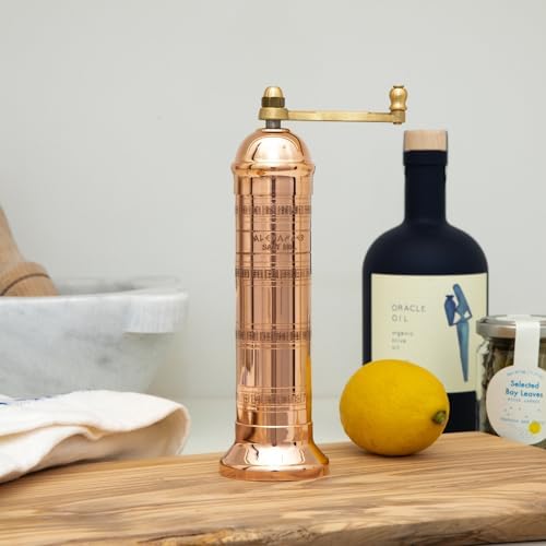 The Original Greek Salt Mill 8-Inch Copper Refillable