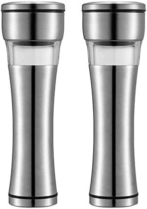 sdneNest Salt Pepper Mill Set 2 Pcs Adjustable Grinders