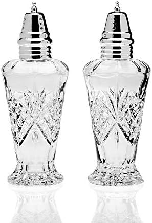 Godinger Dublin Salt and Pepper Shaker Set Crystal Design