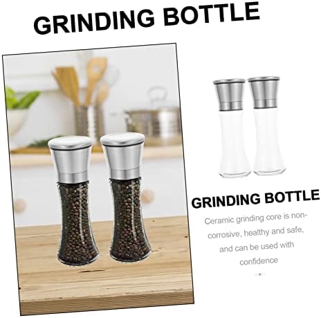Easy Pepper grinder for Home 2PCS Refillable Salt Pepper Set