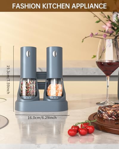 CIRCLE JOY Electric Salt Pepper Grinder Set