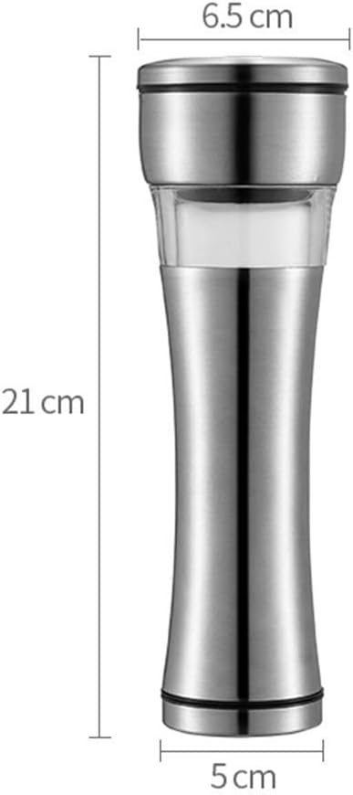 sdneNest Salt Pepper Mill Set 2 Pcs Adjustable Grinders