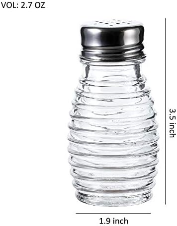 Stainless Steel Salt and Pepper Shakers Set