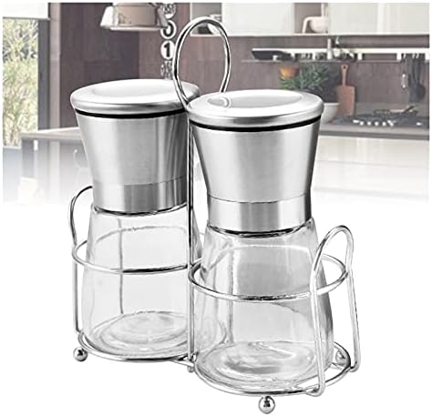 LEIXIUSM Pepper Shaker Mill Grinder with Holder