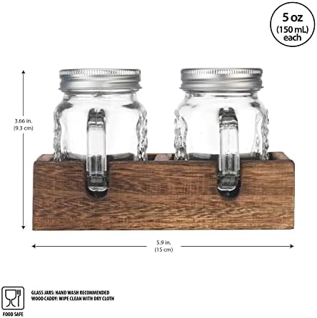 Vintage Mason Jar Salt Pepper Shakers