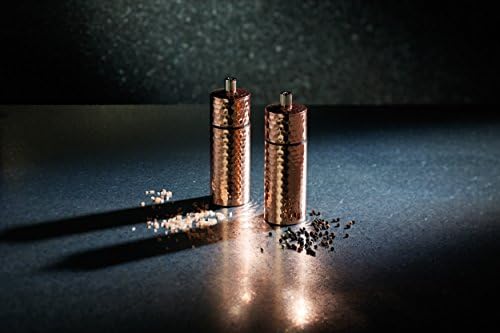 KitchenCraft MasterClass Hammered Copper Salt Mill 15cm