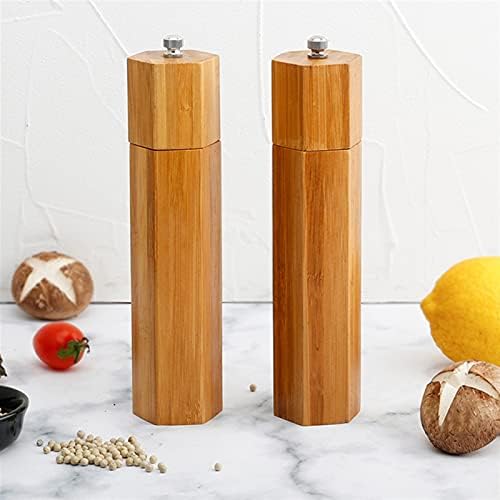 LEIXIUSM Classic Oak Wood Pepper Mill Shaker