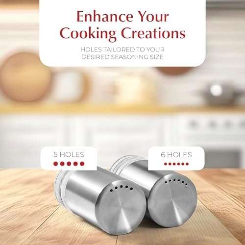 Urban Noon Salt Pepper Shakers Set with Holder