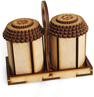 HERCOOR Durable Adjustable Salt and Pepper Mill Set