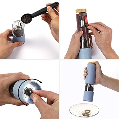 Electric Salt Pepper Grinder with Adjustable Coarseness Automatic Shaker Case 1 PCS