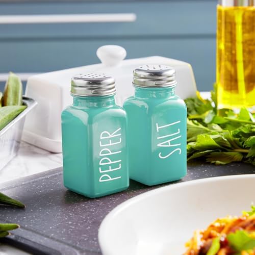 Turquoise Salt and Pepper Shakers Set