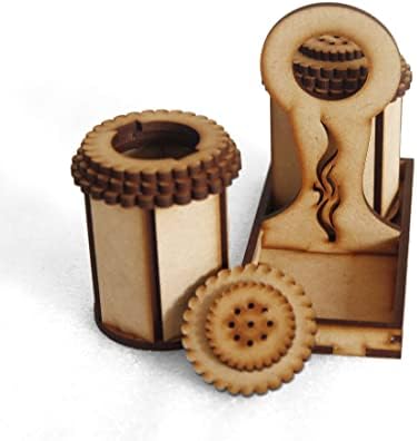 HERCOOR Durable Adjustable Salt and Pepper Mill Set