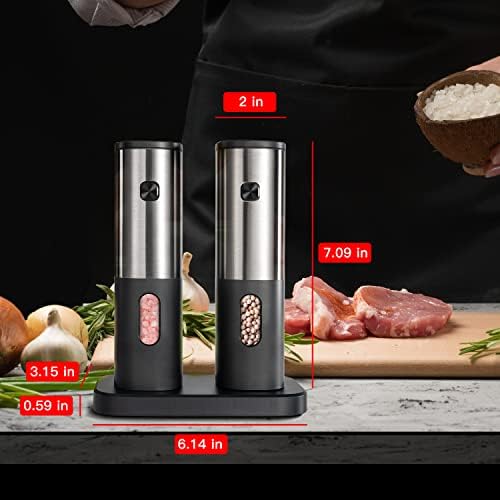 Action-Ready Salt Pepper Grinder Set