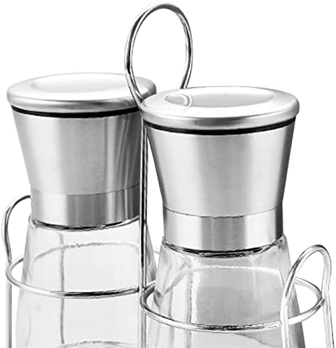 LEIXIUSM Pepper Shaker Mill Grinder with Holder