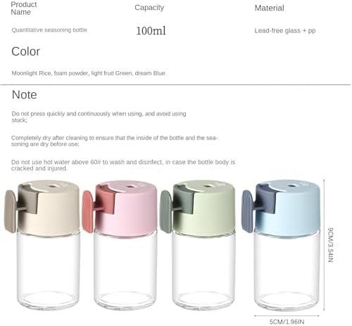 Precise 4-Color Mini Salt Pepper Shakers