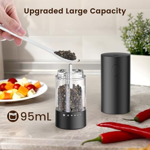 Bright LED Electric Salt and Pepper Set