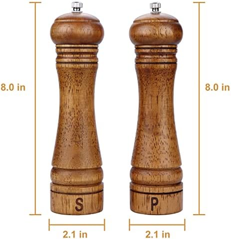 Gulex Wooden Pepper MillAdjustable Coarseness