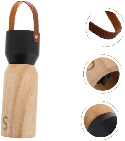 GRIRIW Manual Wooden Pepper and Salt Grinder for Home Kitchen