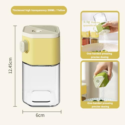 Precision Salt Pepper Shakers with 002oz Metering