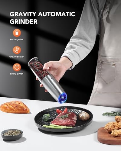 FORLIM Electric Salt and Pepper Grinder Set 9oz