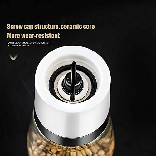 Elegant Pepper Shaker Set with Adjustable Capacity