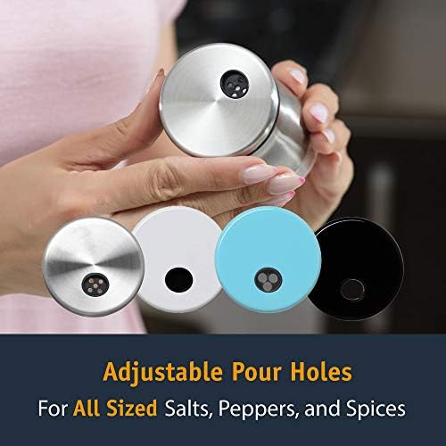 Adjustable Salt Pepper Shakers Set