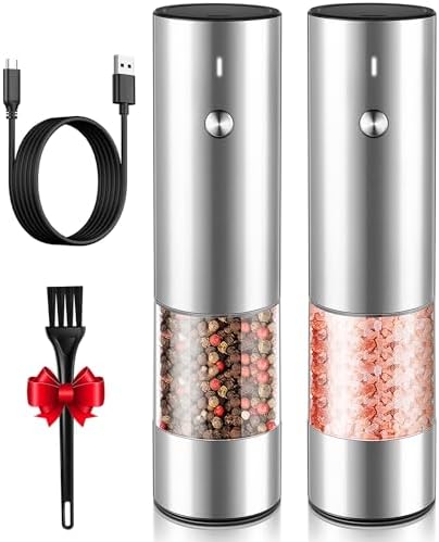 Rechargeable Electric Salt Pepper Grinder Set