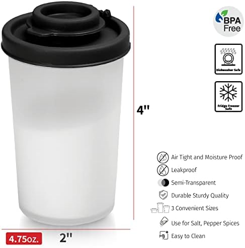 Moisture-Proof Salt Pepper Shakers Set for Camping Picnic by SIGNORA WARE