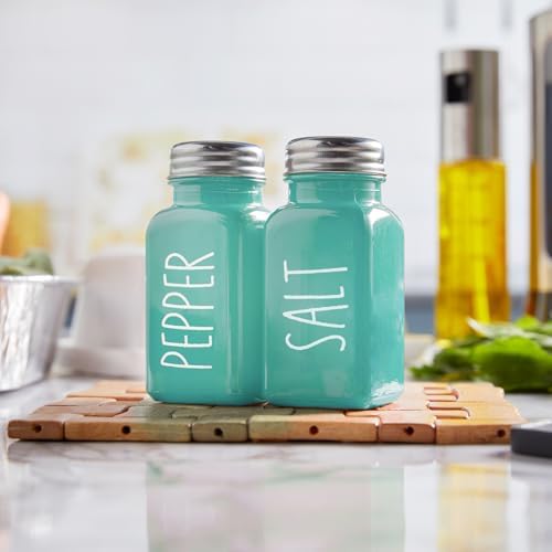 Turquoise Salt and Pepper Shakers Set