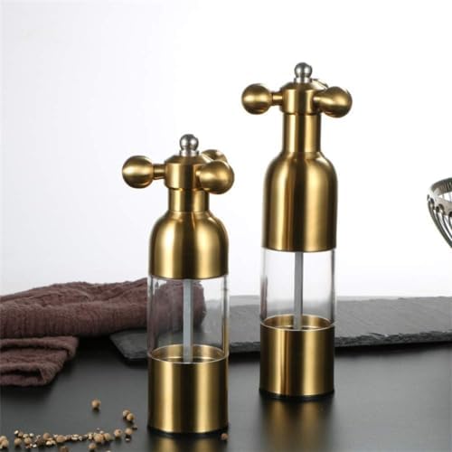 2PC Salt Pepper Grinder Set with Adjustable Coarseness