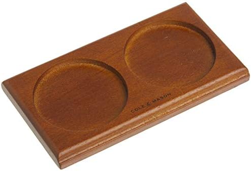 Cole Mason Salt Pepper Mill Tray Brown Wood