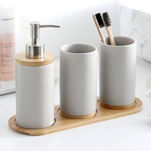 URMAGIC Bamboo Salt Pepper Mill Tray Set