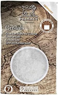 Peugeot Coarse Dry White Salt 350g - 7 fresh sachets of 50g