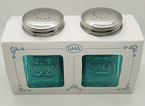 Blue Glass Salt Pepper Set