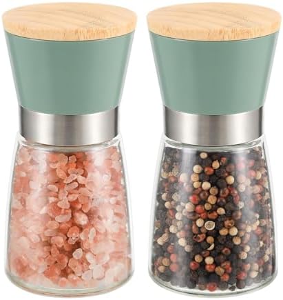 Premium Adjustable Salt Pepper Mill Set for Home Use