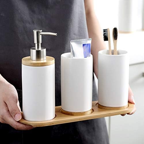 URMAGIC Bamboo Salt Pepper Mill Tray Set