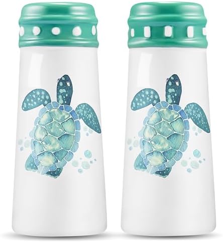 Coastal Seashell Salt Pepper Shakers by Woobud