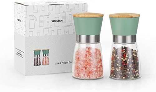 Premium Adjustable Salt Pepper Mill Set for Home Use