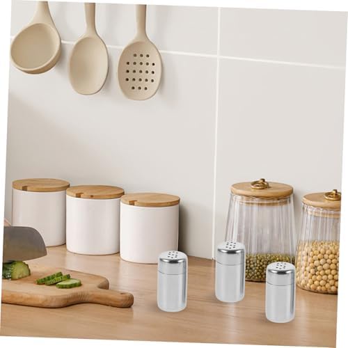 Mini Stainless Steel Salt Pepper Shakers
