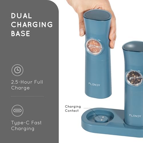 Flendy Electric Salt Pepper Grinder Set