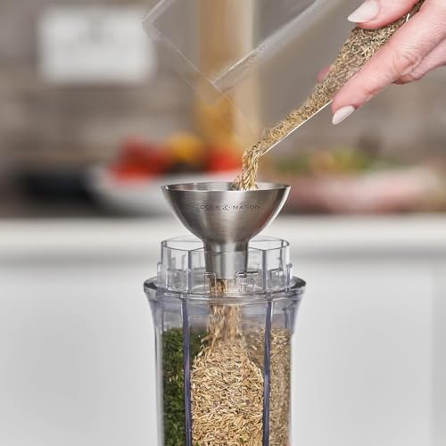 Cole Mason Stainless Steel Salt and Pepper FunnelW