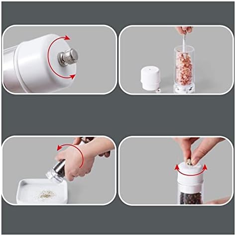 Pepper Shaker Set Stainless Steel Glass Design